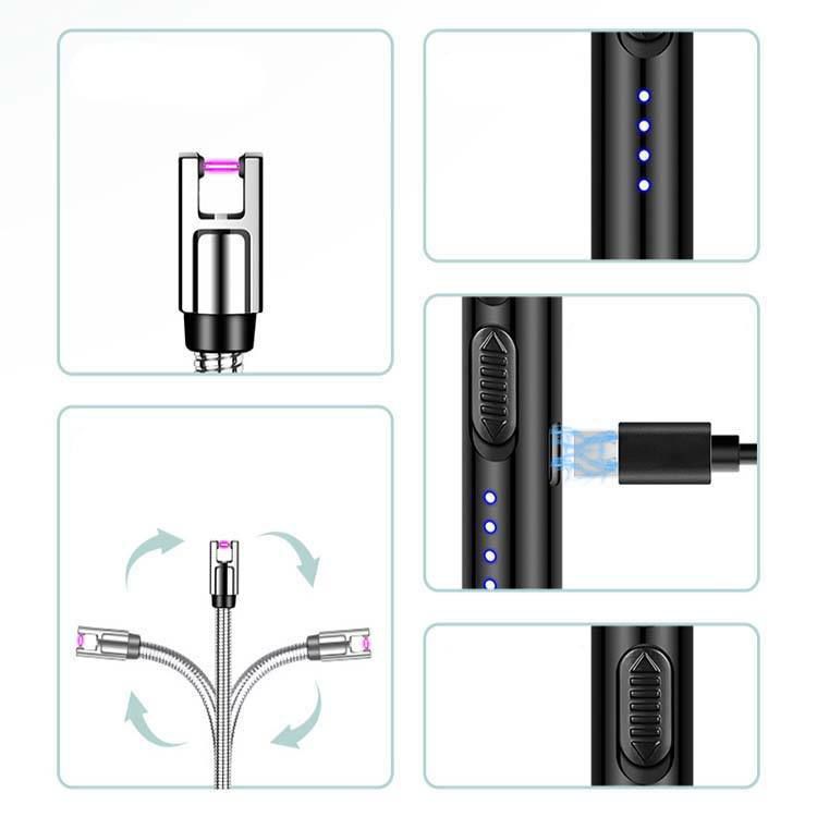 "Eid Mega Offer: PyroFlex™ Rechargeable Electric Arc Lighter — BUY 2 GET 1 FREE! (Gas Khatam Hone Ka Khauf Khatam)